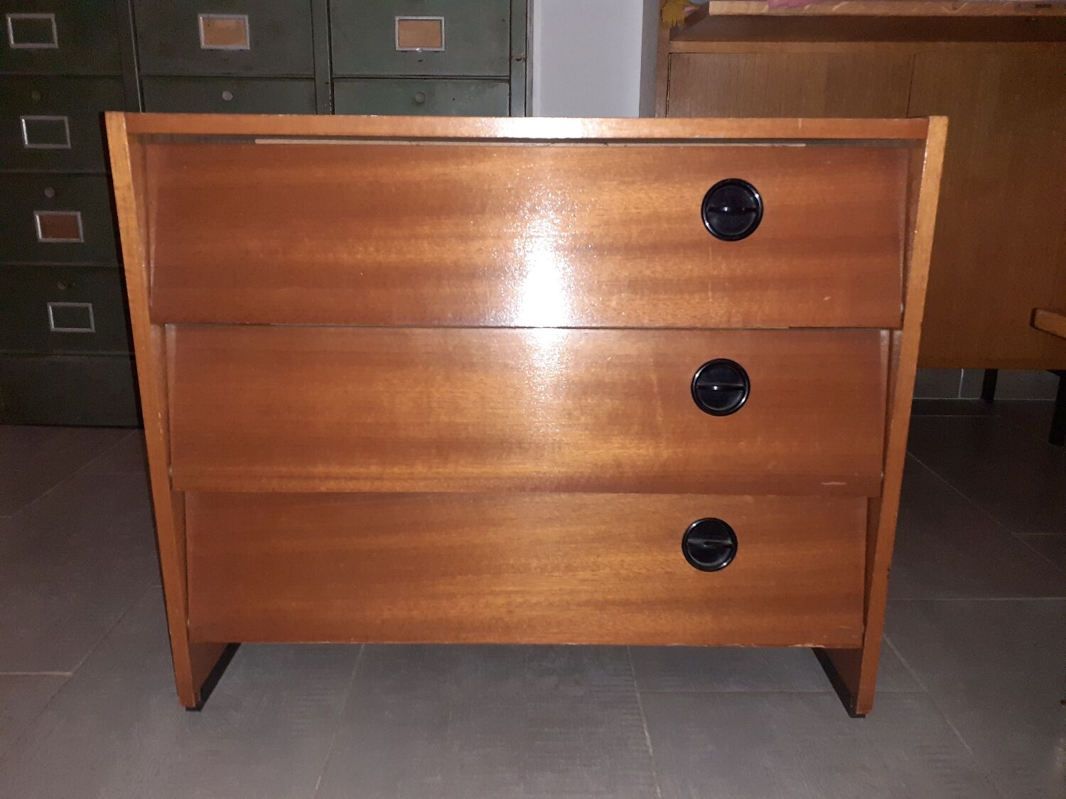 Vintage shoe cabinet
