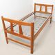 Oak bed with 3 Saint-Sabin chests 1950