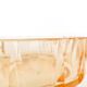 Art deco bonbonniere, orange glass, Poland, 1930s