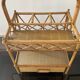 Vintage bar service of the 60s-70s in rattan