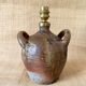 Stoneware lamp with its new 2M fabric cable