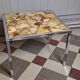 Table basse marbre et inox