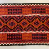 Afghan narrow Kilim Runner 384x94 cm, shabby chic, vintage decor kelim rug