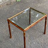 Scandinavian Art Deco style golden elm coffee table, 1960s