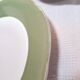 5 semi-deep scalloped plates