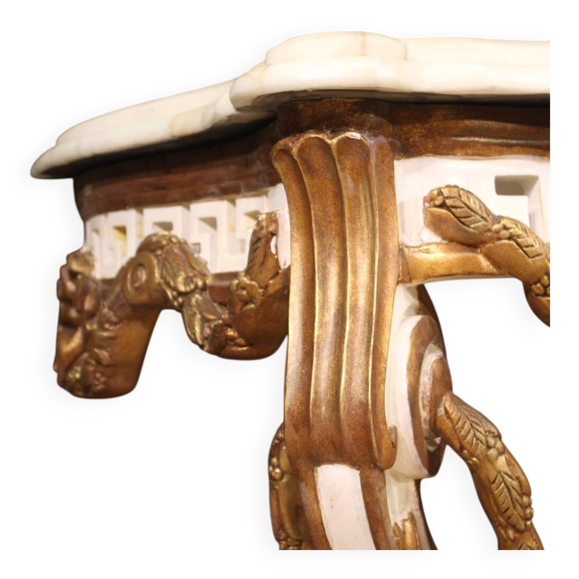 French lacquered and painted console in Louis XV style