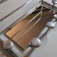 Aluminum wall coat rack with mirror, 5 hooks and a hat holder, 50s