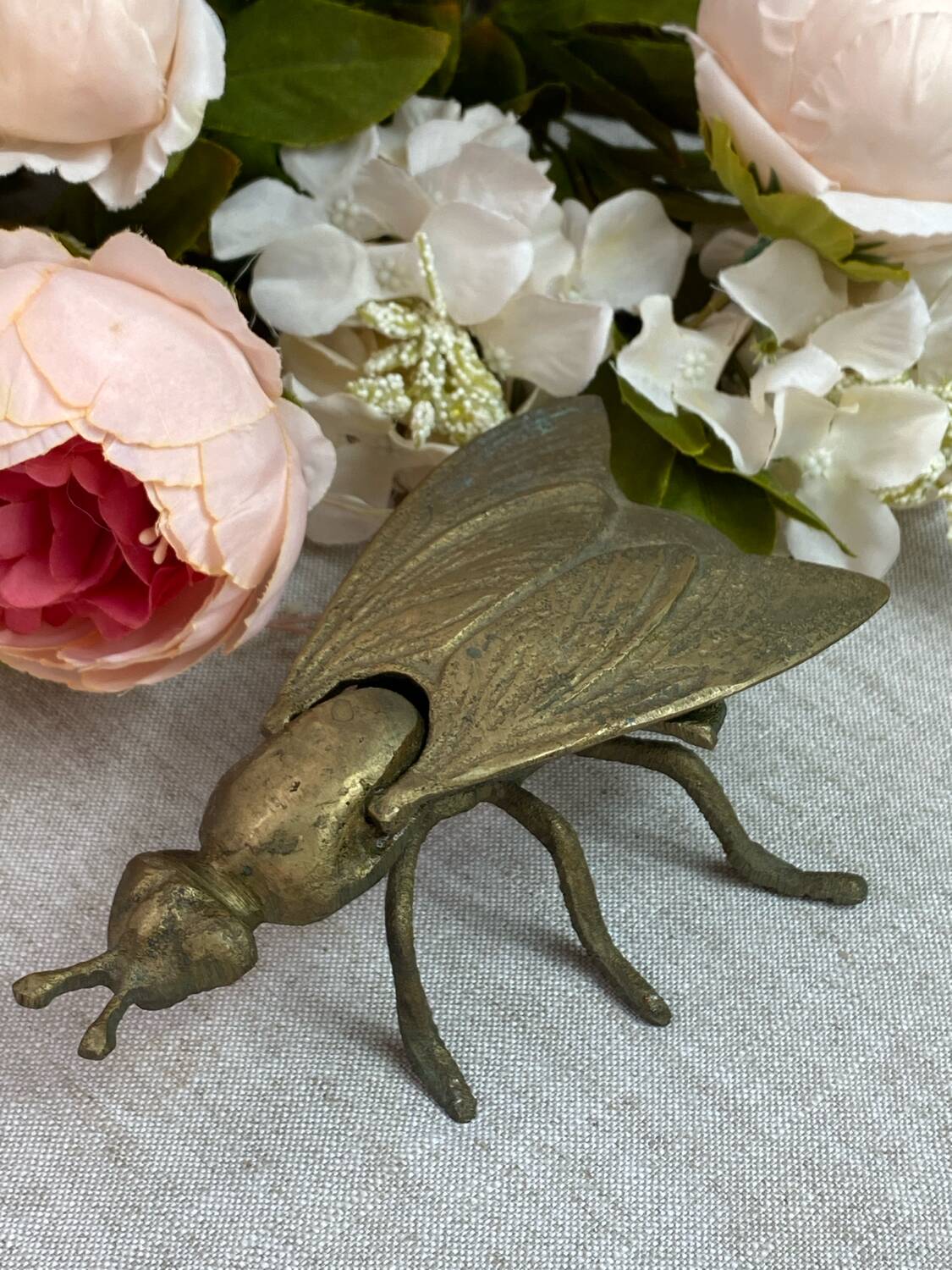 Brass fly ashtray