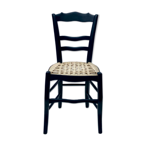 chaise de bistro bleu