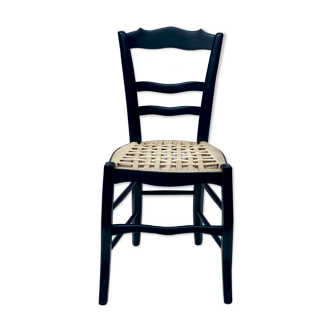 Chaise de bistro bleu