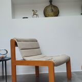 Natural linen chair