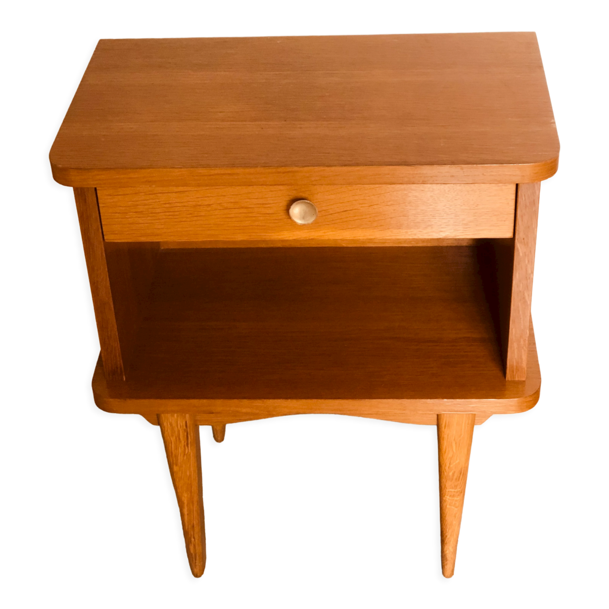 Vintage wooden bedside table