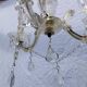 4 vintage crystal chandelier pendants
