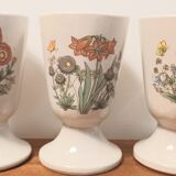 Set of 6 stoneware mazagrans