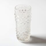 Vintage Pressed Glass Vase: CandleWax Design by František Pečený / 1972