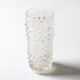 Vase en verre pressé vintage : design CandleWax par František Pečený / 1972