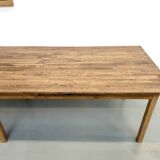 XXL table with 6 legs in solid pine and rubberwood