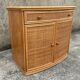 Vintage low sideboard, Exodia, bamboo and rattan, 80s