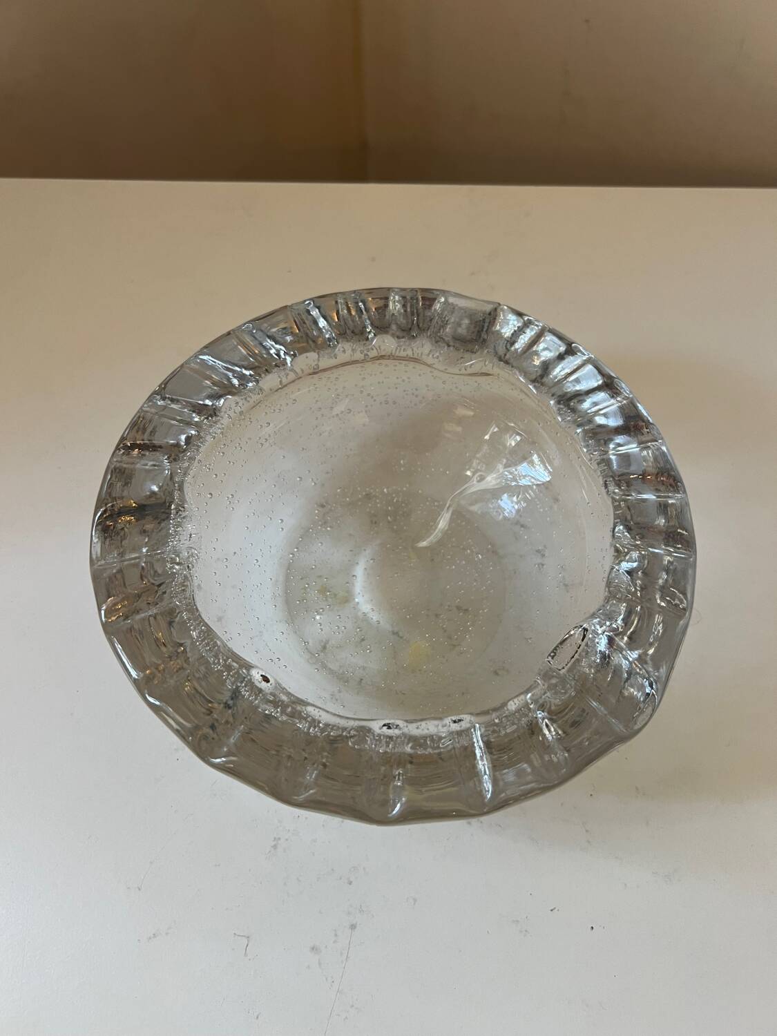 Crystal ashtray and pocket tray Daum Nancy France Art Deco