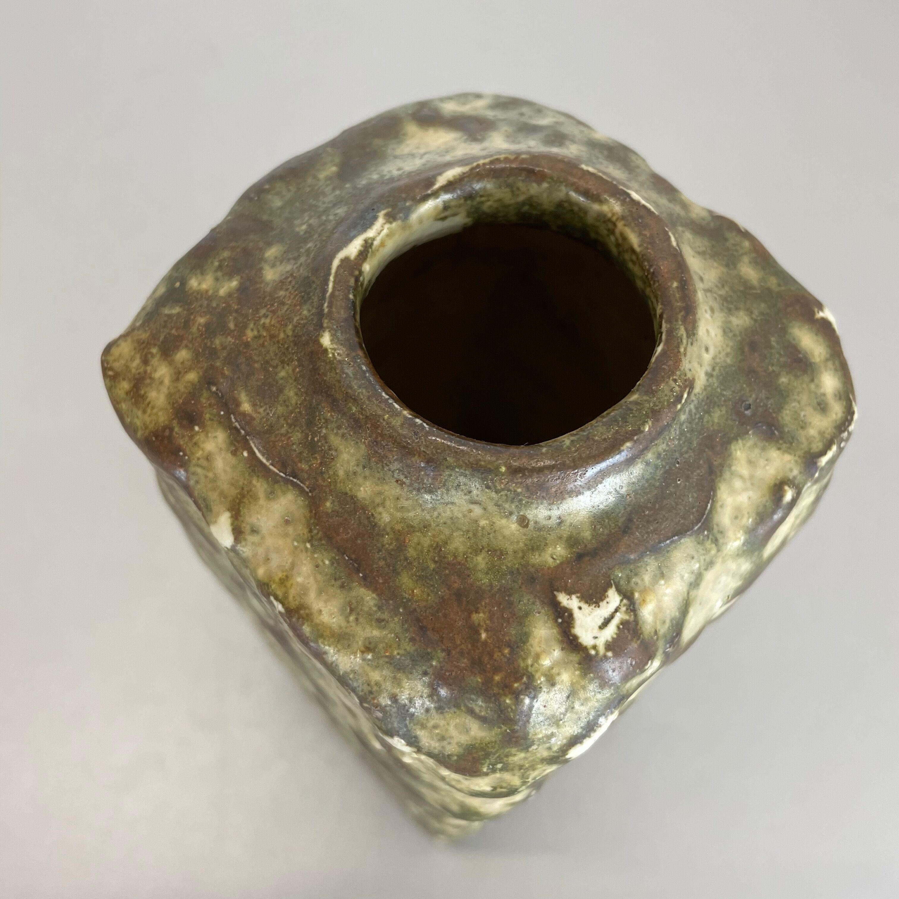 Original 1960 Ceramic Studio Pottery Vase by Piet Knepper for Mobach Netherlands