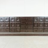 Graphical brutalist credenza, 1970s