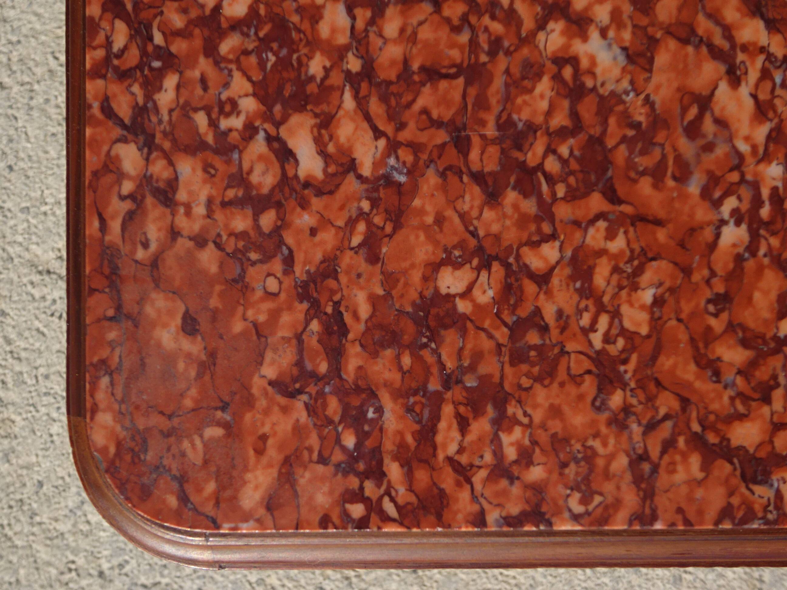 Antique walnut dressing table, Louis XVI style