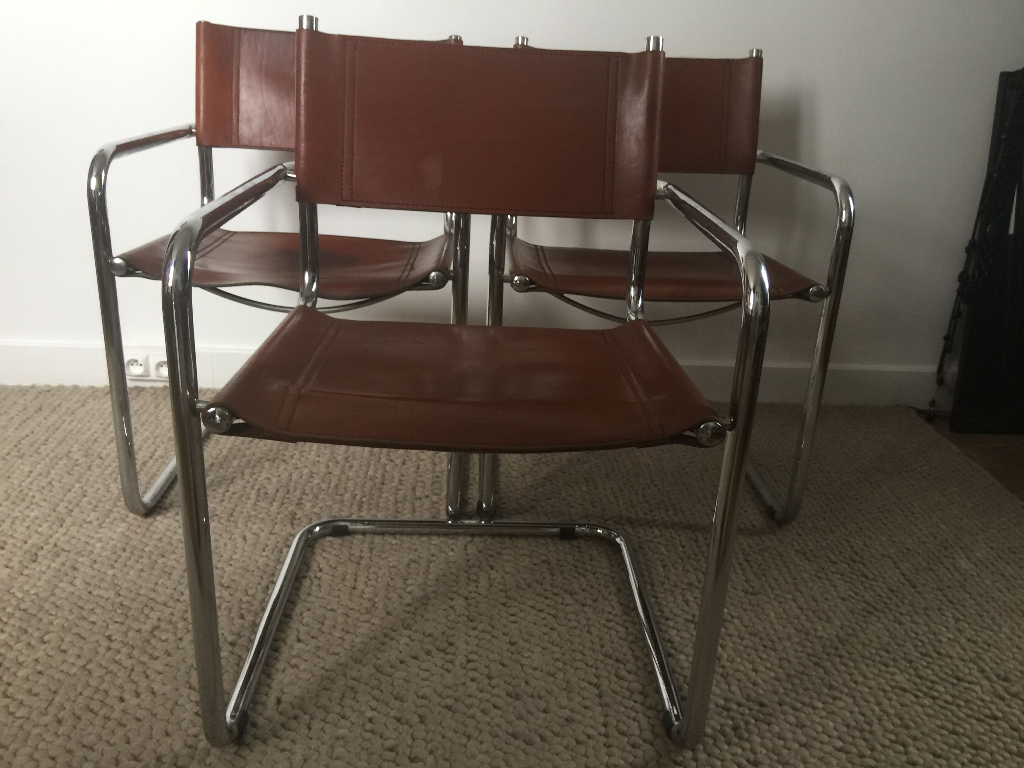 Set of 3 armchairs