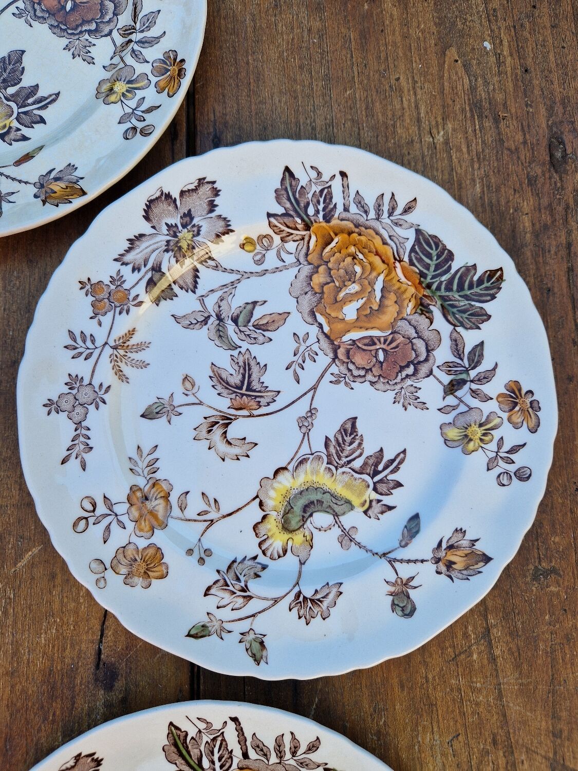 Set of 8 English Dessert Plates Mason's Chantilly Pattern