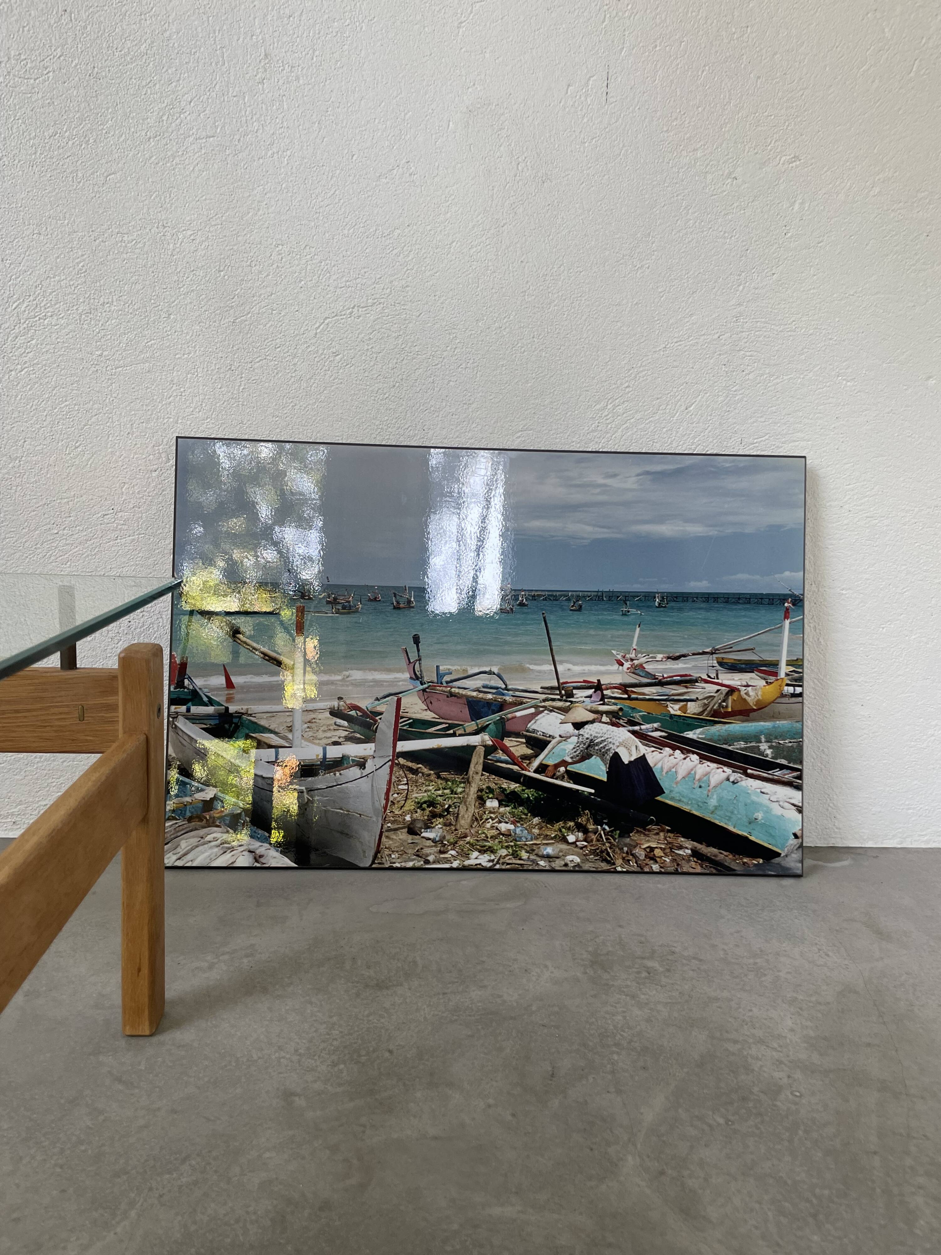 Photographie ancienne pêcheurs 50x76cm