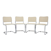 4 chaises « Cesca » par Marcel Breuer, Italie 1970