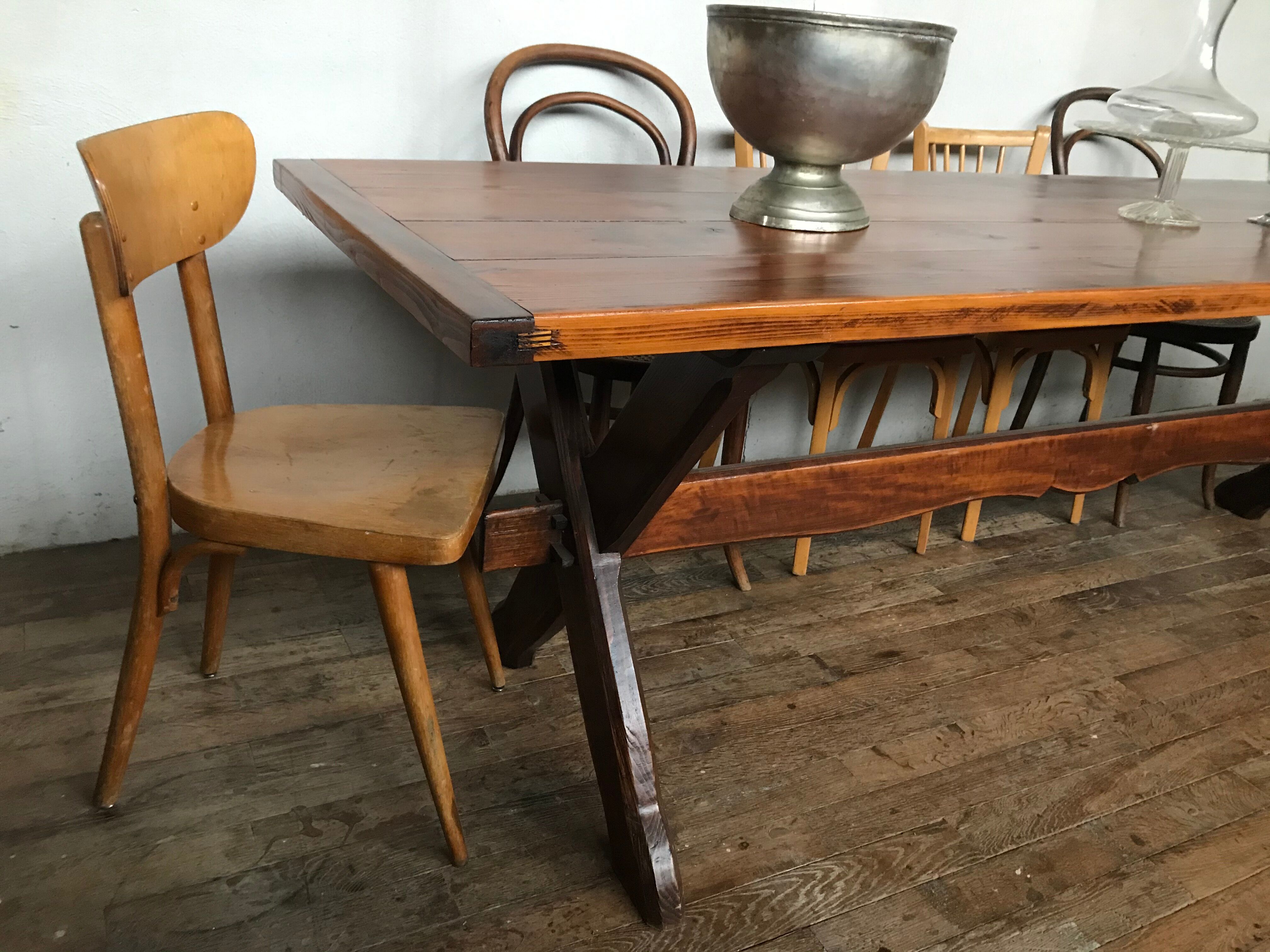 Farm table 2.5 m, in pines 1950
