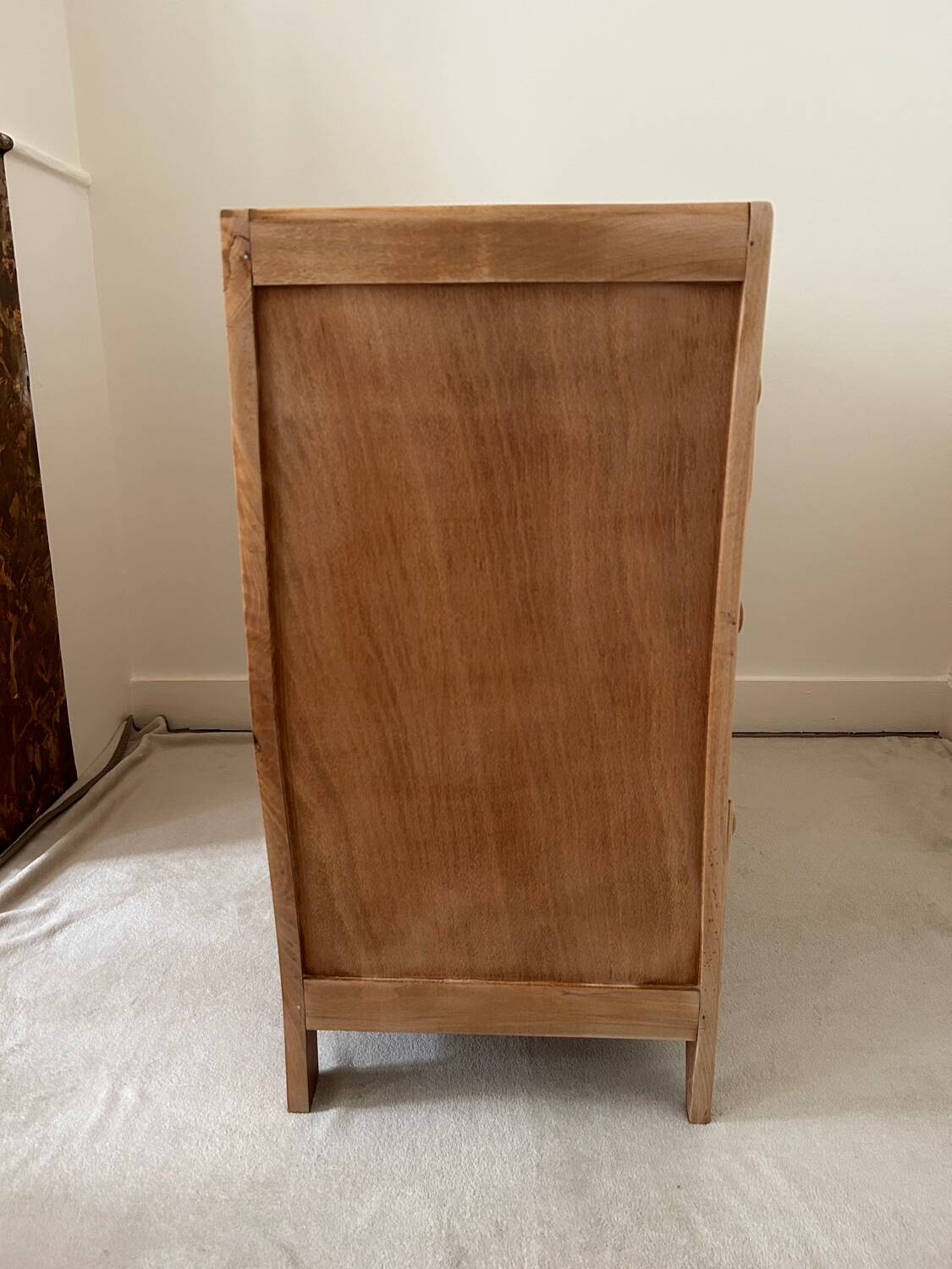 Commode vintage en bois brut