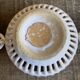 Empire malicorne white openwork ceramic pocket bowl vintage #d