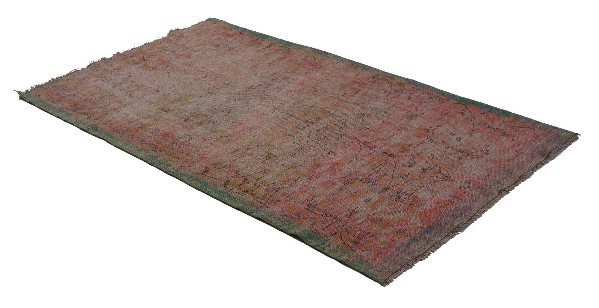 Turkish Anatolian Handmade Vintage Area Rug 200 cm x 100 cm