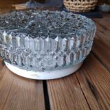 Round glass ceiling light
