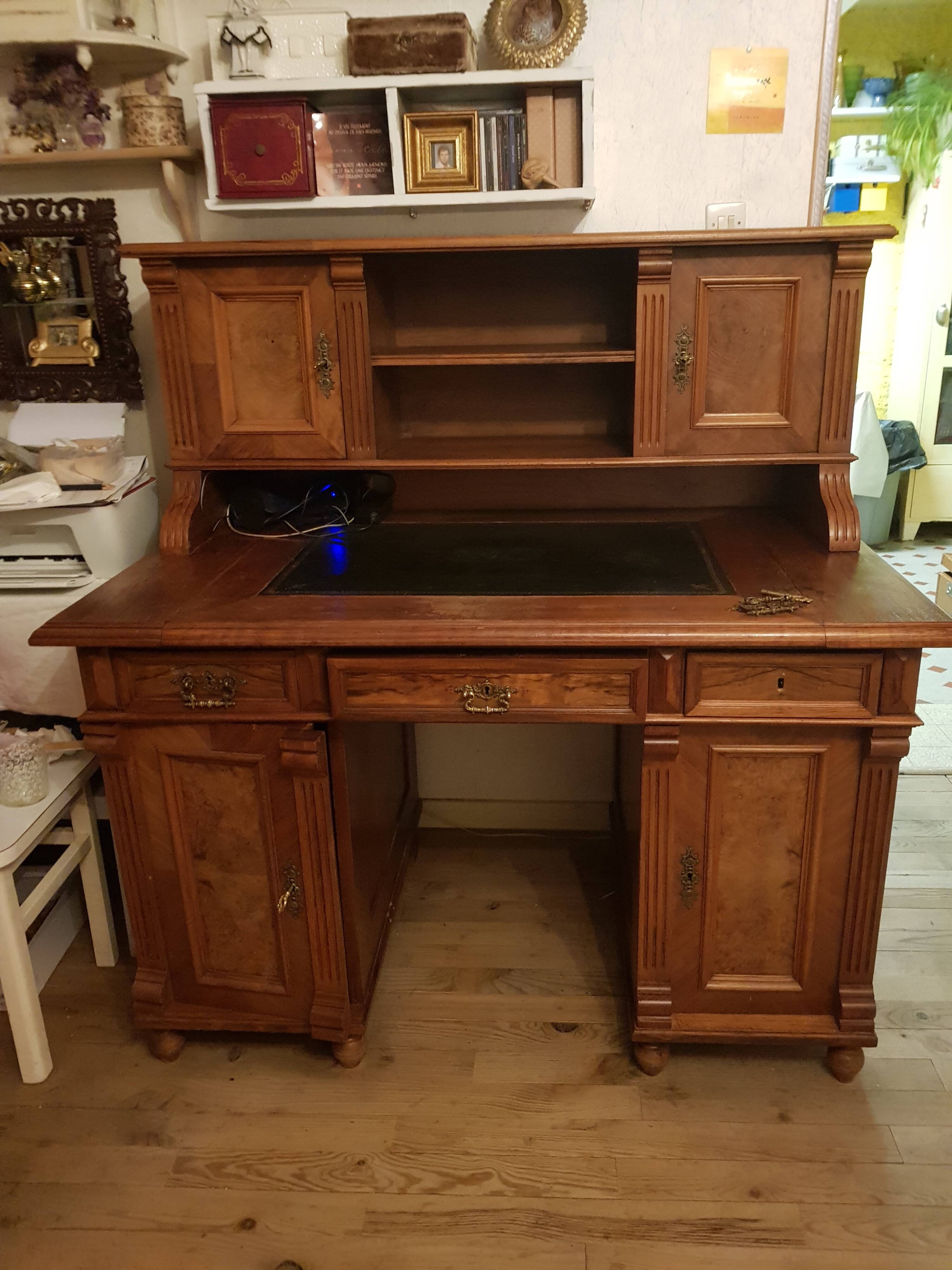 Antique Louis XVI / Empire style graduated desk