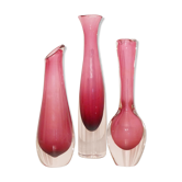 Lot of Scandinavian vases in Sommerso 1960