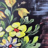 Old “flowers” painting