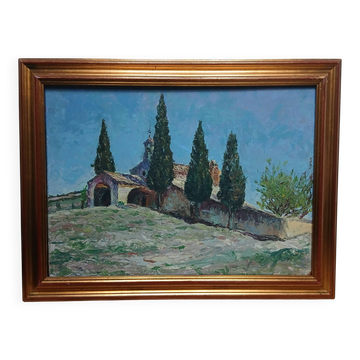 20th painting depicting the Saint-Sixte chapel in Eygalières