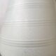 Vintage teak table lamp with 60s white glass lampshade