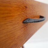 Pair of vintage compass legs bedside tables - circa 1960