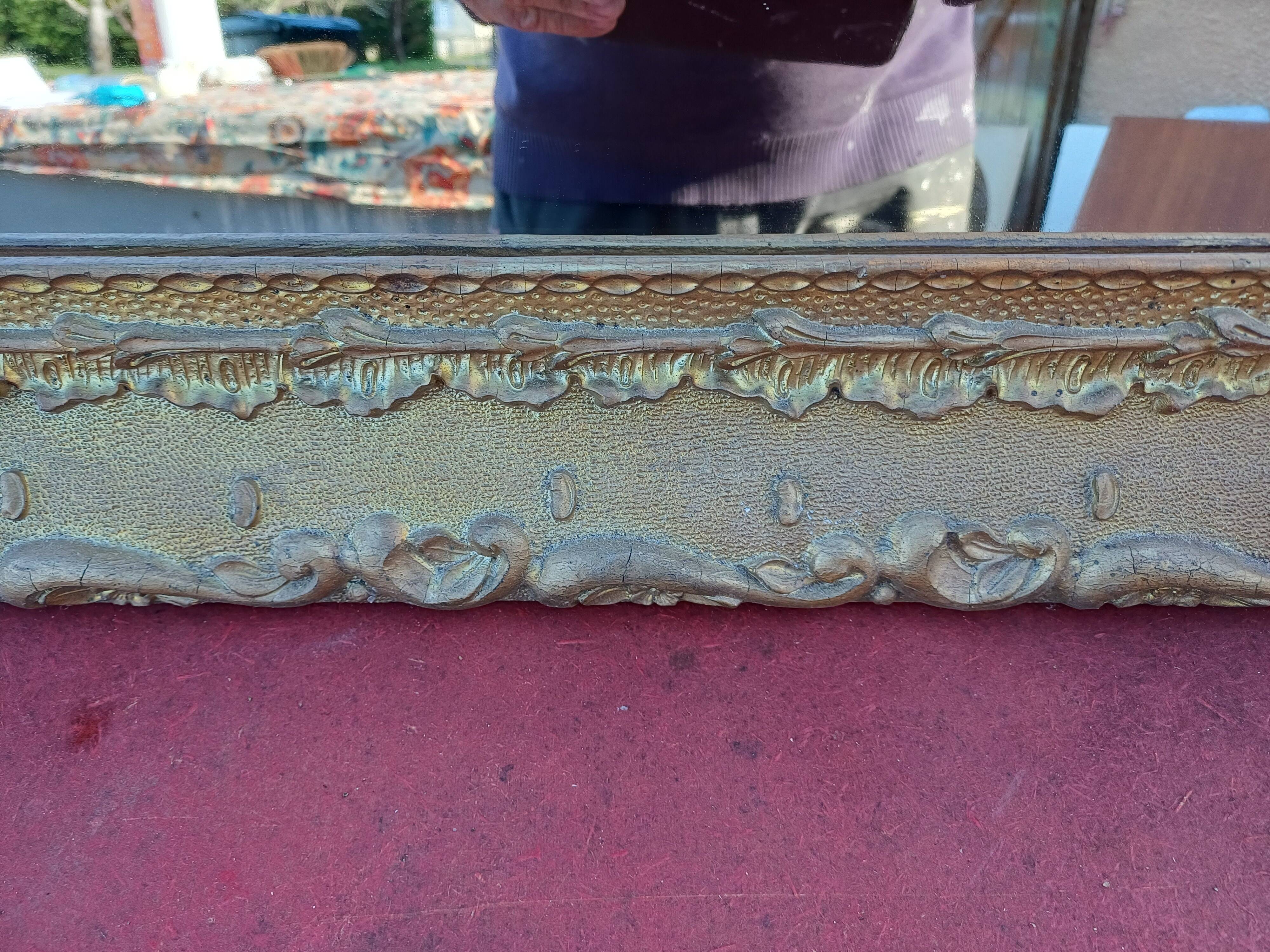 Mirror Wood and gilded Stuk