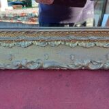 Mirror Wood and gilded Stuk