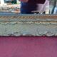 Mirror Wood and gilded Stuk