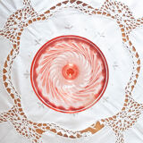 set of 6 red wine glasses pink rosaline luminarc arcoroc 14.5cm vintage