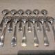 12 silver-plated soup spoons by Christofle America