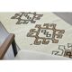 1970s Vintage Turkish Hand-Knotted Wool Cotton Beige Runner Rug 87x366