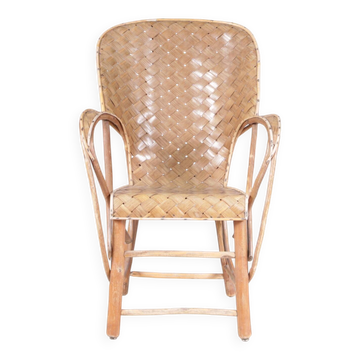 1950s Rare wooven chair (commissioned by le Corbusier)