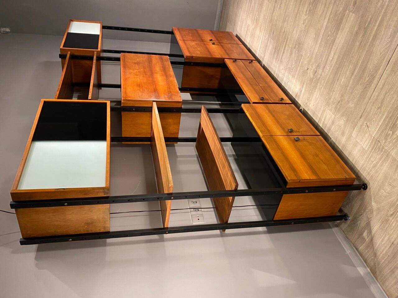 Modular bookcase vintage 60