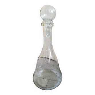 Carafe à vin en verre bullé Biot